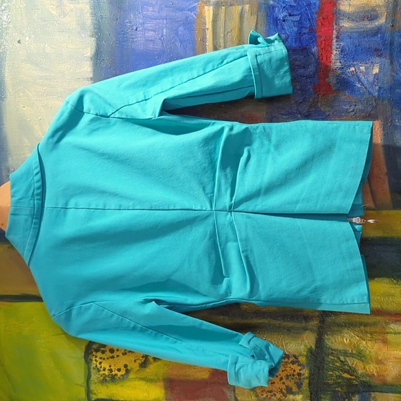 Joseph Ribkoff ruffled collar zippered jacket 4 - Picture 3 of 8